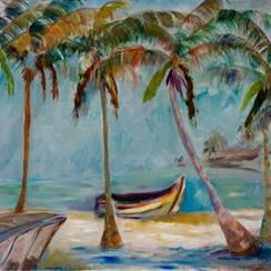 Art: Tropical Beach 3 by Artist Delilah Smith