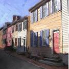 Art: Side Street Homes 2 by Artist Anthony Allegro