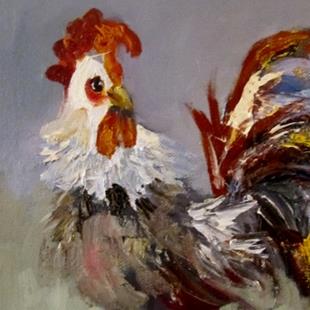 Art: Free Range Rooster by Artist Delilah Smith