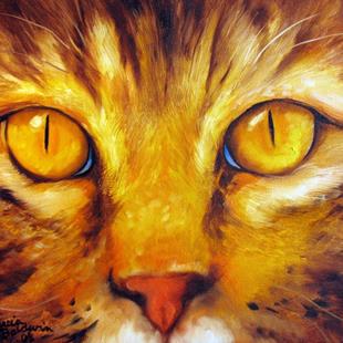 Art: TABBY FRIEND ~ CAT ART by Artist Marcia Baldwin
