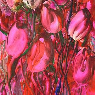 Art: Red Tulips  by Artist Ulrike 'Ricky' Martin