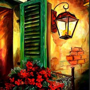 Art: Night Blooms in the Vieux Carre - SOLD by Artist Diane Millsap