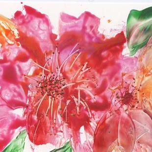 Art: FLORAL # 9 - sold by Artist Ulrike 'Ricky' Martin