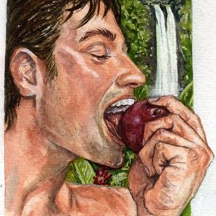 Art: Adam Bites The Apple by Artist Mark Satchwill