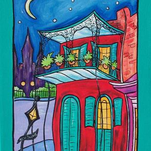 Art: New Orleans Iron Balconies by Artist Melanie Douthit