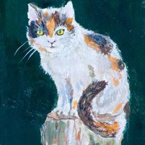 Art: Pole Cat by Artist Delilah Smith