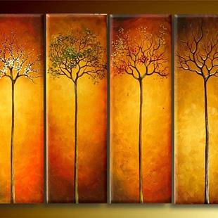 Art: Four Seasons by Artist Ewa Kienko Gawlik