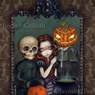 Art: Out Trick-or-Treating by Artist Jasmine Ann Becket-Griffith