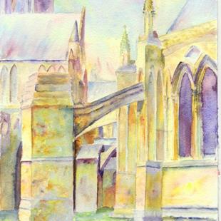 Art: Chapter House, Lincoln Cathedral by Artist John Wright