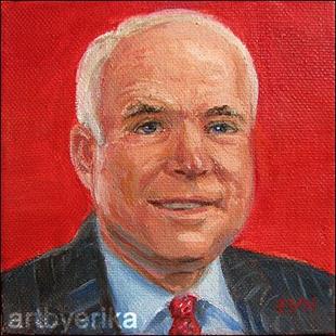 Art: Senator John McCain by Artist Erika Nelson