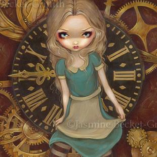 Art: Alice in Clockwork by Artist Jasmine Ann Becket-Griffith