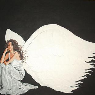 Art: Patience Angel by Artist Meredith Estes