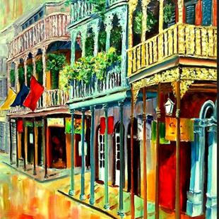 Art: Balconies on Royal Street by Artist Diane Millsap