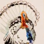 Art: Thanksgiving Aceo by Artist Delilah Smith