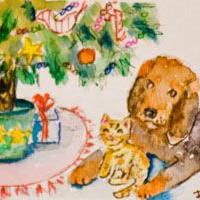 Art: Christmas Friends by Artist Delilah Smith