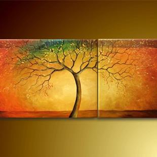 Art: Rainbow Tree by Artist Ewa Kienko Gawlik