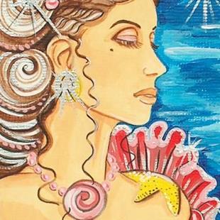 Art: Mermaid of the Night by Artist Meredith Estes