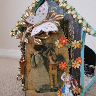 Art: Sold - Alice's Misadentures in the Wrong Wonderland - a peekaboo Shadow Box by Artist Shawn Marie Hardy