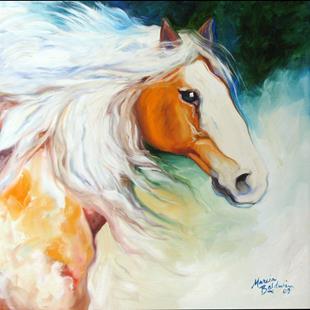 Art: PERCHERON DRAFT HORSE by Artist Marcia Baldwin