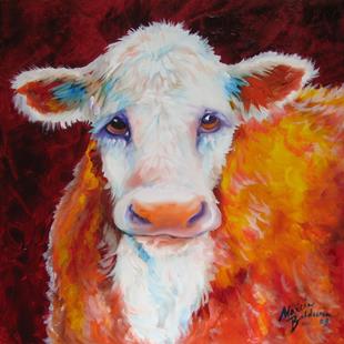 Art: SWEET BABY COW by Artist Marcia Baldwin