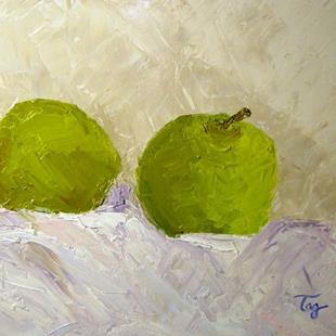 Art: 2 apples by Artist Tracey Allyn Greene