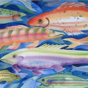 Art: Fish on a Mission by Artist Pamela K Wilhelm