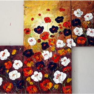 Art: TUSCANY FLOWERS by Artist LUIZA VIZOLI