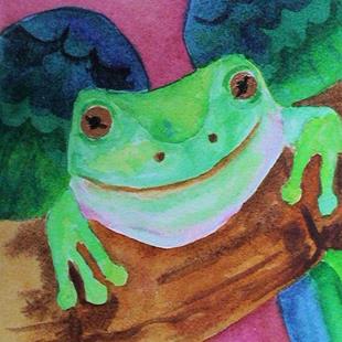 Art: WHEN FROGS FLY by Artist Susie Barstow