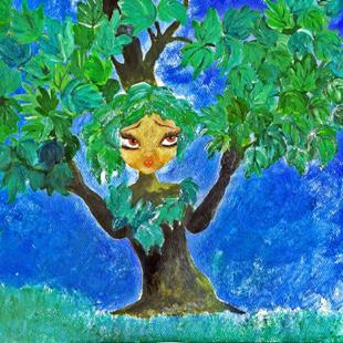 Art: Talking Maple tree art by Artist Nata ArtistaDonna