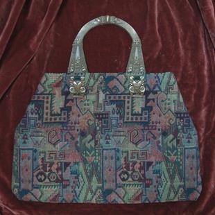 Art: Neo Egyptian Deco Bag by Artist Lauren Cole Abrams