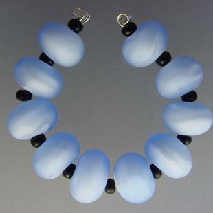 Art: BG Morrow LAMPWORK Handmade Glass Art 10 Beads D285 SRA by Artist Bonnie G Morrow