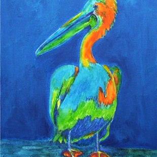 Art: Pop Pelican - sold by Artist Ulrike 'Ricky' Martin