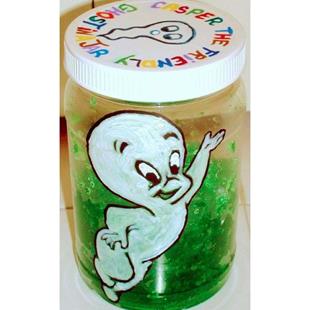 Art: (Casper the Friendly) Ghost In A Jar! by Artist Diane G. Casey