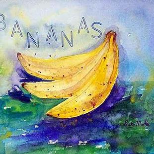 Art: Bananas  (sold) by Artist Ulrike 'Ricky' Martin