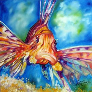Art: LION FISH II by Artist Marcia Baldwin