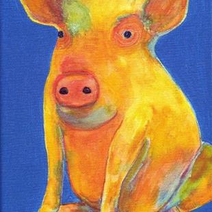 Art: Pop Piggledy Pig - sold by Artist Ulrike 'Ricky' Martin
