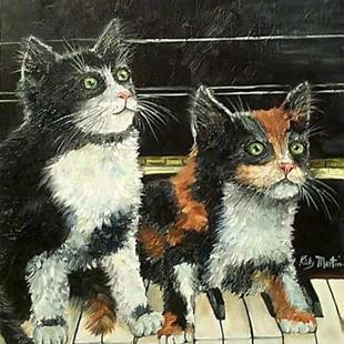 Art: Two Piano Players by Artist Ulrike 'Ricky' Martin
