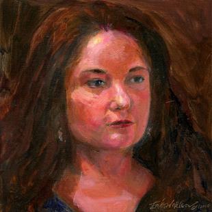 Art: Portrait of Karin Jurick by Artist Erika Nelson