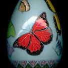 Art: Butterfly Turkey Pysanka Monarch a.jpg by Artist So Jeo LeBlond