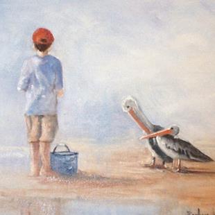 Art: Tyler and the Pelicans  //sold by Artist Barbara Haviland