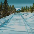 Art: Snowy Road by Artist Aimee L. Dingman