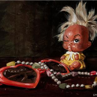 Art: Remnants of Childhood II: Hearts by Artist Aimee L. Dingman