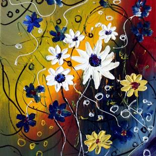 Art: FLOWERS in the Morning Sun by Artist LUIZA VIZOLI