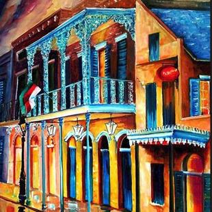 Art: The French Quarter Glow - SOLD by Artist Diane Millsap