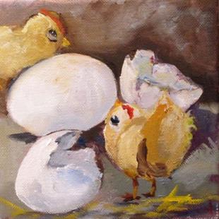 Art: Easter Chick by Artist Delilah Smith