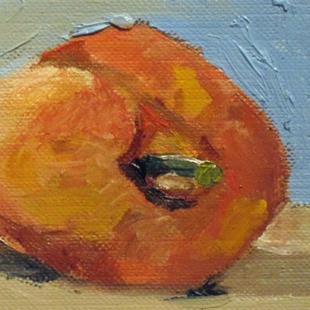 Art: Peach Aceo by Artist Delilah Smith