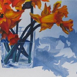 Art: Daffodil Shadows by Artist Christine E. S. Code ~CES~