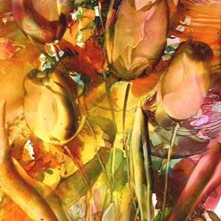 Art: Sun Kissed Tulips by Artist Ulrike 'Ricky' Martin