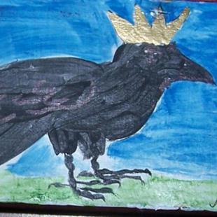 Art: The Raven King by Artist Nancy Denommee   