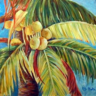 Art: Coconut Palm Tree by Artist Ulrike 'Ricky' Martin